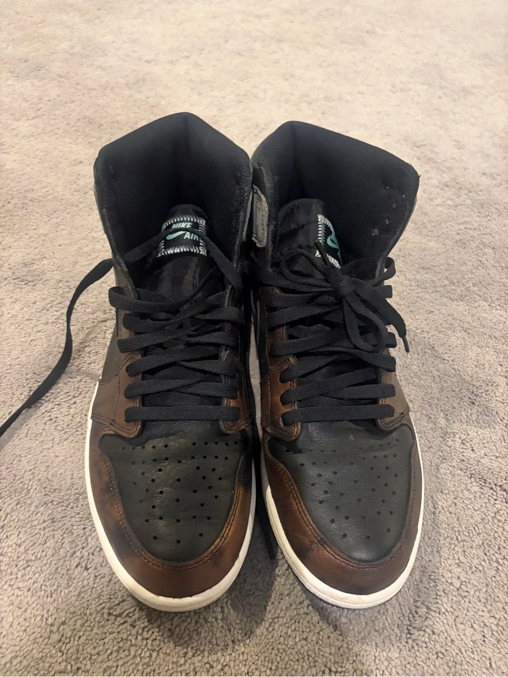 Air Jordan 1 High Black, Bronze & Gray